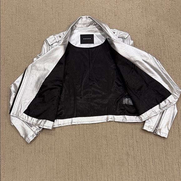 Blank NYC Silver Moto Jacket - Picture 4 of 5